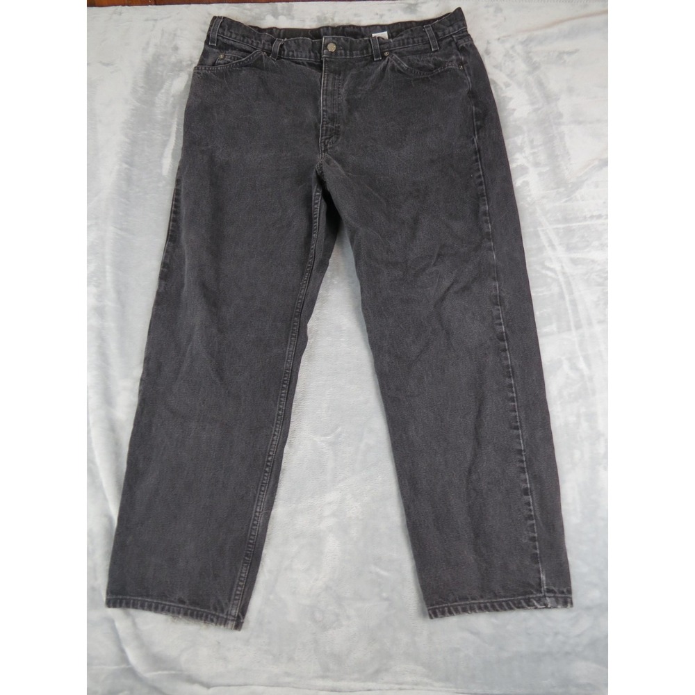 Levis 550 Jeans Mens 42x30 Black‎ Relaxed Fit Tapered Leg Denim Bootcut Y2K